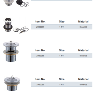 Basin Plug Drain